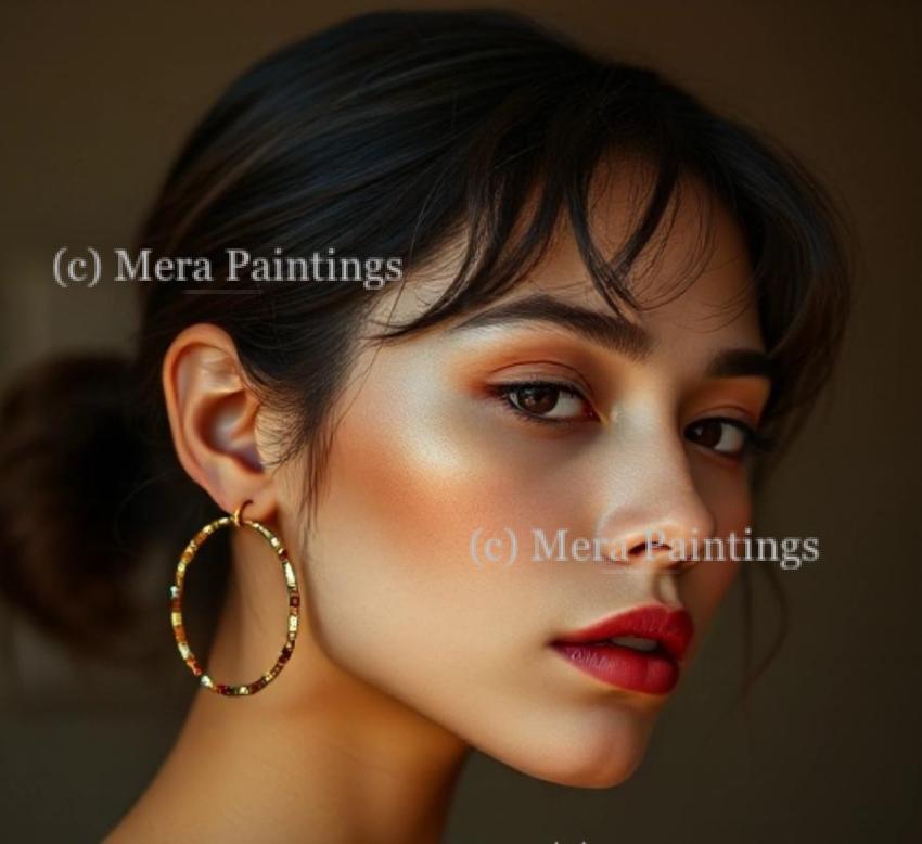 Sparkle on ear, sparkle in eye
