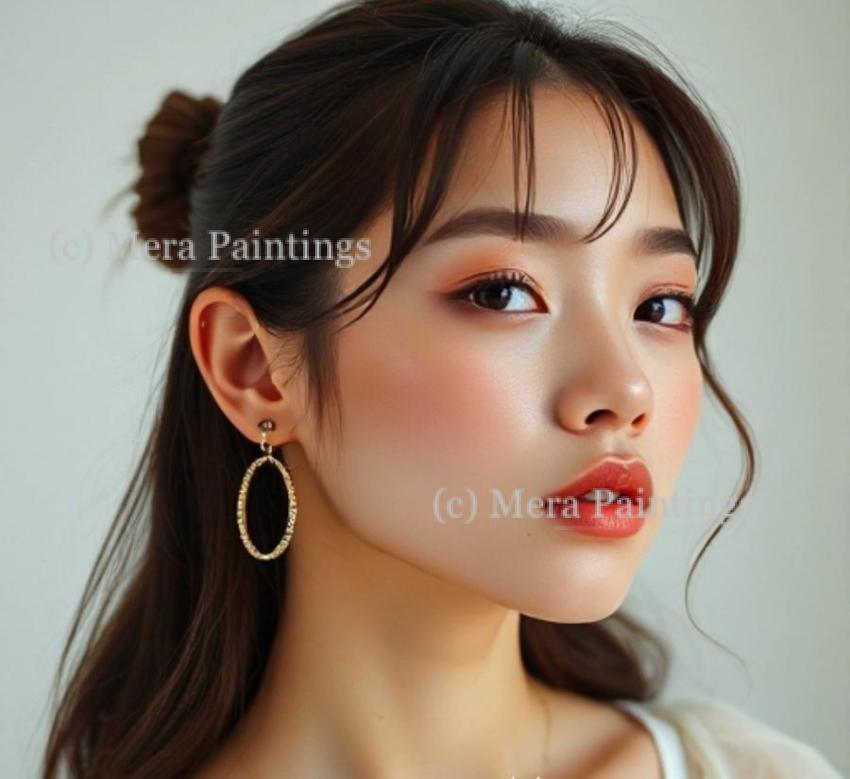 The right earrings complete the look