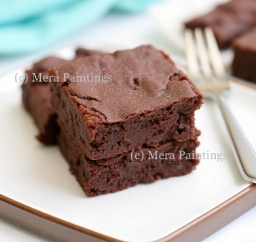 Fudgy chocolate brownie