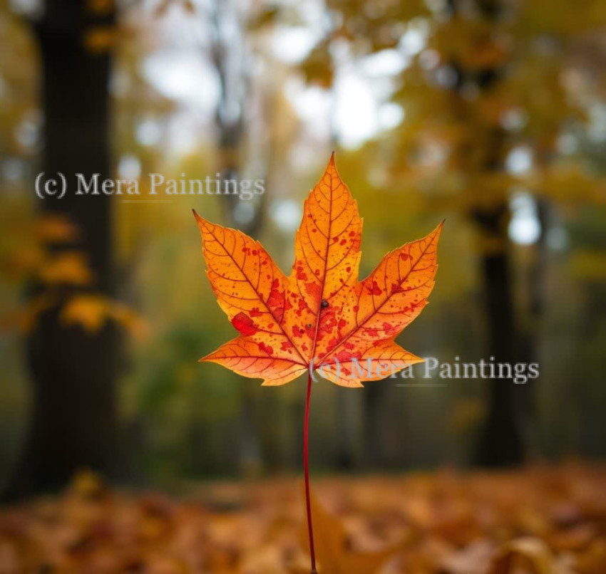 Autumn leaves don't fall, they fly....