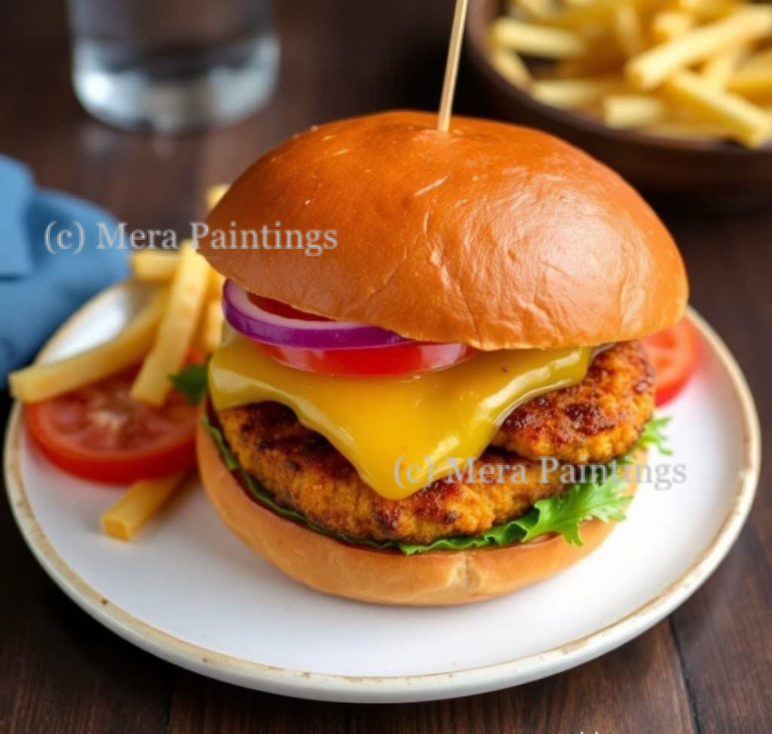 Aloo tikki burger