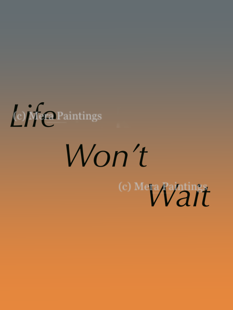 LIFE WON'T WAIT