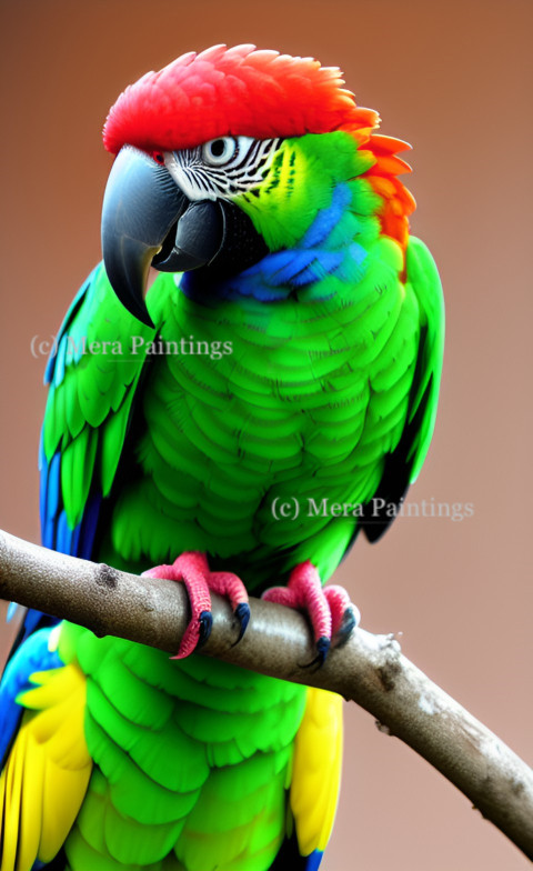 beautiful pet parrot