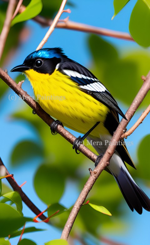 beautiful yellow bellied bird