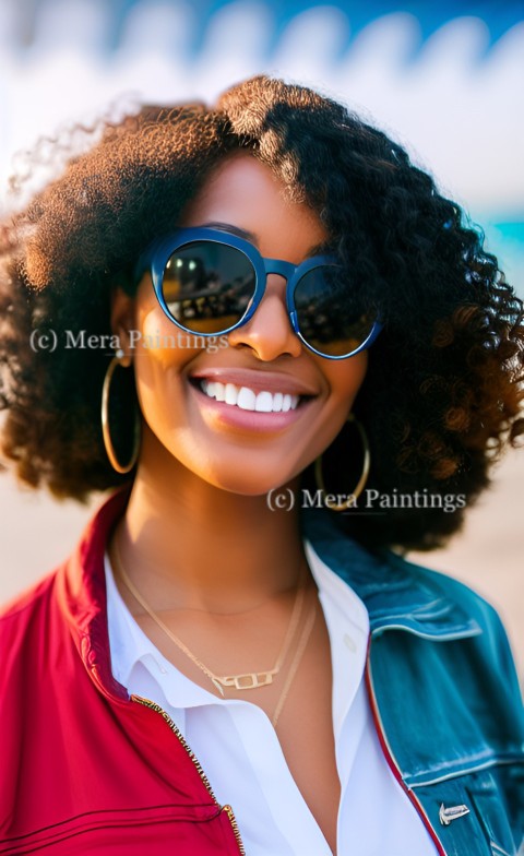 SMILING YOUNG WOMAN