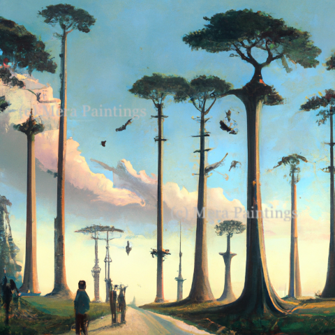 TREES -salvador dali style