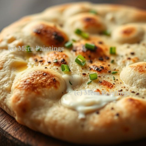CLOSE UP SHOT OF BUTTER NAAN