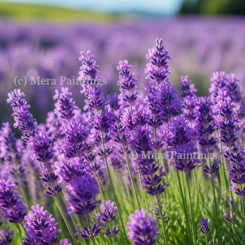 Lavender fields, a visual feast