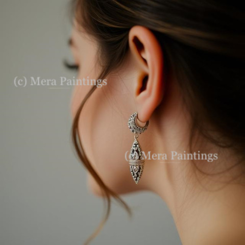 Drop ear rings