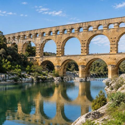 Bridge in Vers-Pont-du-Gard, France