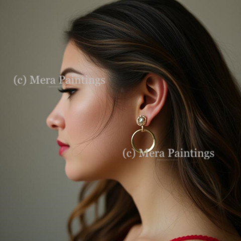 If you’re staring, the earrings did their job