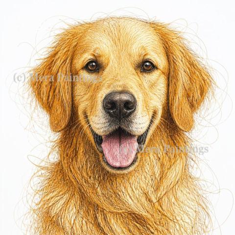 All that glitters is indeed a Golden Retriever