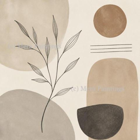 Abstract minimal art work