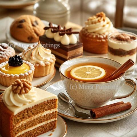 Close up  view of Desserts