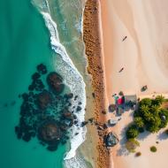COASTAL VIEW FROM ABOVE