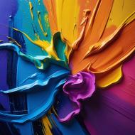 Vibrant Painted background