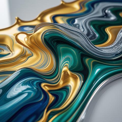 Abstract Fluid Art Painting