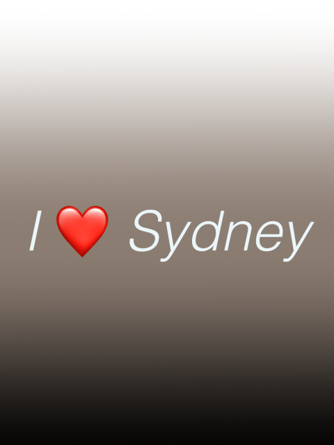 I love sydney