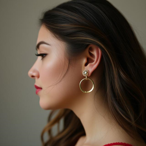 If you’re staring, the earrings did their job