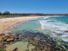 Panoramic view of bondi beach