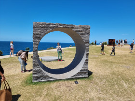 round shaped sculpture