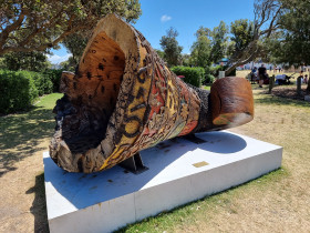 close up of a sculpture