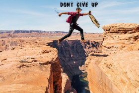 never give up