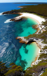 A beach in south coast,Australia