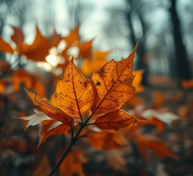A leaf is a letter sent from the trees