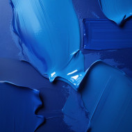 Abstract blue painted background texture