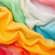 Abstract flowing color cloth background