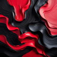 Abstract painted red and black art background