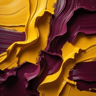 Abstract painted yellow and maroon background