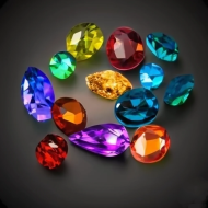 Assorted gem stones