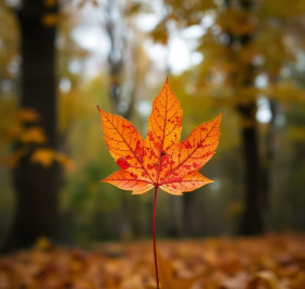 Autumn leaves don't fall, they fly....