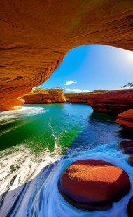 BEACH VIEW FROM CAVE