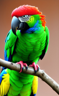 beautiful pet parrot