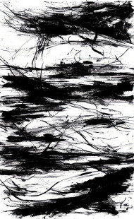 black and white painting