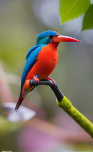 BLUE EARED KINGFISHER