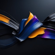 Brush strokes with Black background