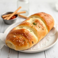 Buttery and aromatic garlic bread