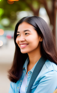 CHEERFUL WOMAN