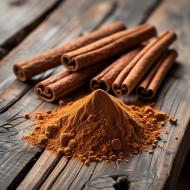 Cinnamon  sticks and Cinnamon powder