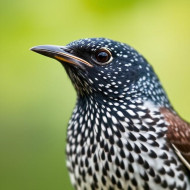 Close up shot of a Common Starling
