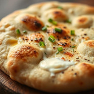 CLOSE UP SHOT OF BUTTER NAAN