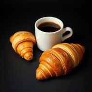 Coffee and fresh Croissants