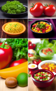 COLLAGE OF HEALTHY FOOD