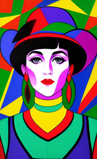 colourful portrait