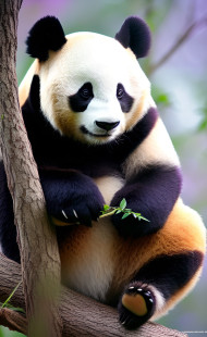 CUTE AND CUDDLY PANDA