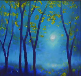 Forest at night